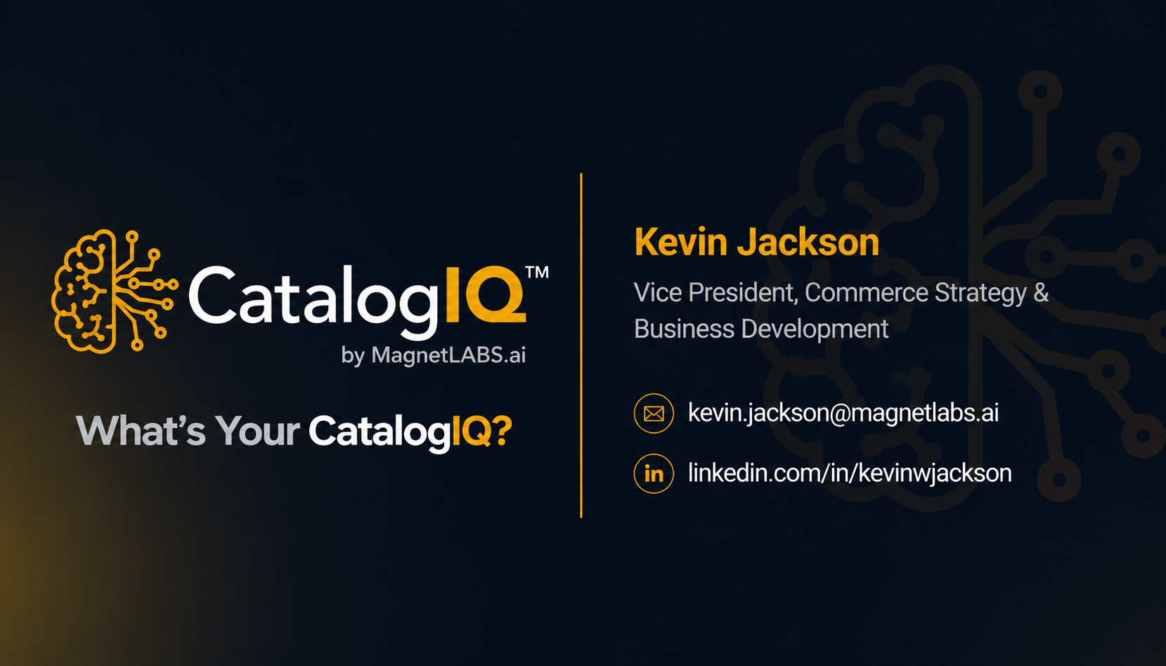 Magnet Labs business card